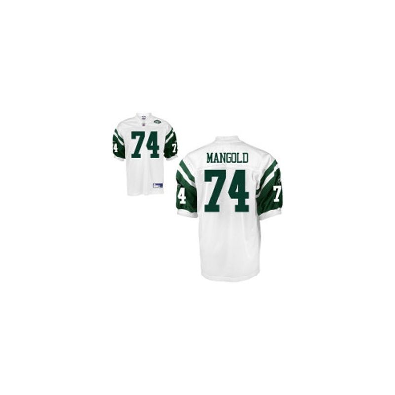 Cheap Nick Mangold Jets Jersey #74 White From China