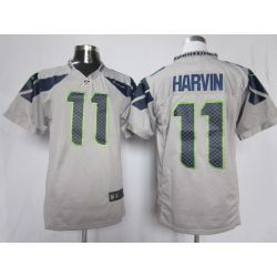 Cheap Percy Harvin Seahawks Jersey #11 Grey From China Game