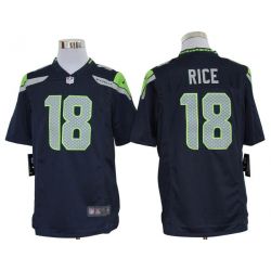 Cheap Sidney Rice Seahawks Jersey #18 Blue From China Game