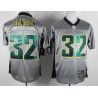 Cheap Cedric Benson Packers Jersey #32 Grey From China Grey Shadow