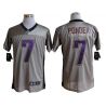 Cheap Christian Ponder Vikings Jersey #7 Grey From China Grey Shadow