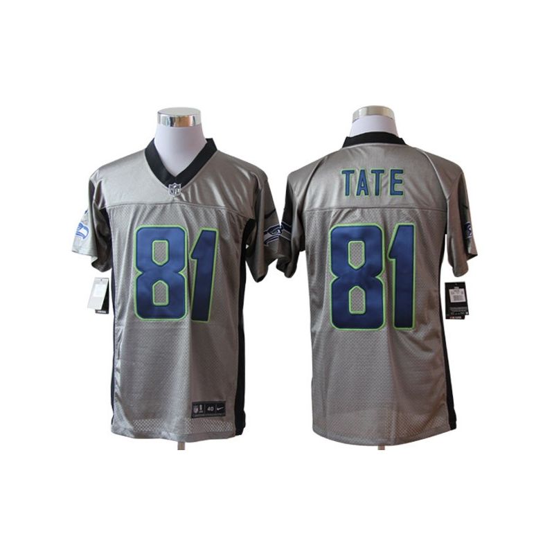 Cheap Golden Tate Seahawks Jersey #81 Grey From China Grey Shadow