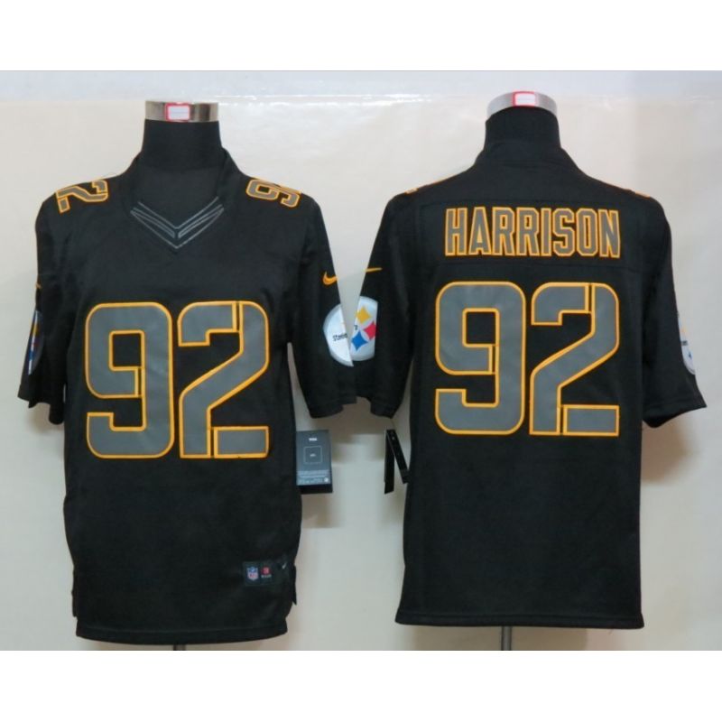Cheap James Harrison Steelers Jersey #92 Black From China Impact Limited