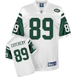 Cheap Jerricho Cotchery Jets Jersey #89 White From China