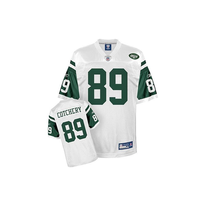 Cheap Jerricho Cotchery Jets Jersey #89 White From China