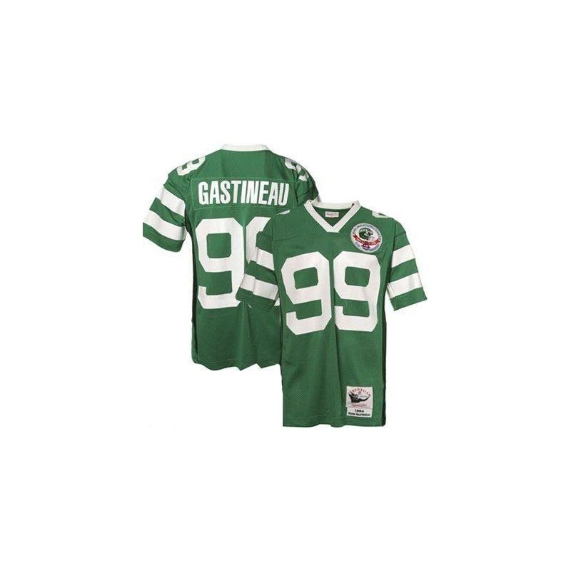 Cheap Mark Gastineau Jets Jersey #99 Green Throwback From China