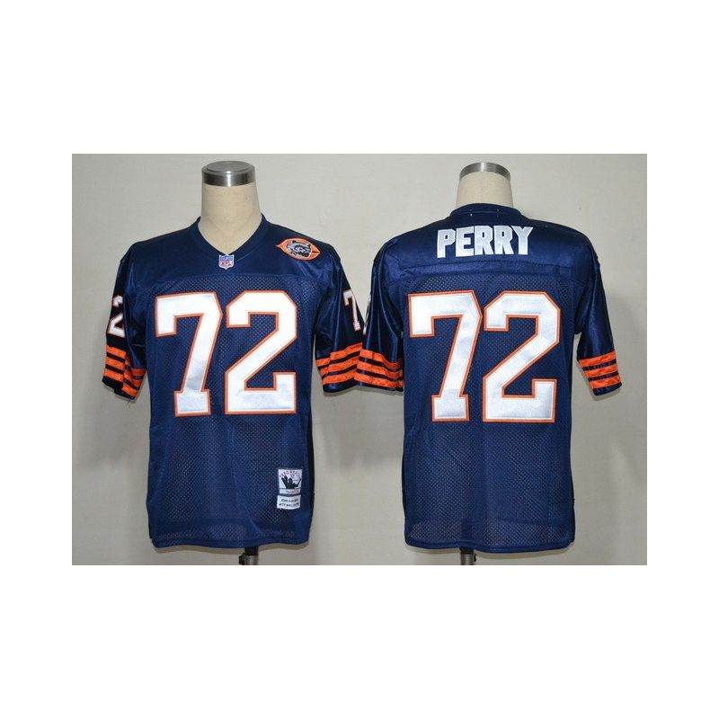 Cheap William Perry Bears Jersey #72 Blue From China Throwback