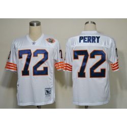 Cheap William Perry Bears Jersey #72 White From China Throwback