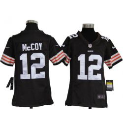 Cheap Colt McCoy Browns Youth Jersey #12 Brown From China Game