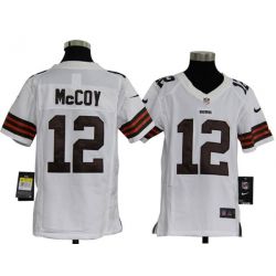 Cheap Colt McCoy Browns Youth Jersey #12 White From China Game