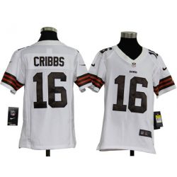 Cheap Josh Cribbs Browns Youth Jersey #16 White From China Game