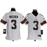 Cheap Brandon Weeden Browns Youth Jersey #3 White From China Game