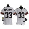 Cheap Trent Richardson Browns Youth Jersey #33 White From China Game