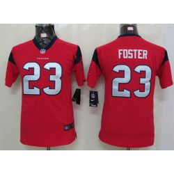 Cheap Arian Foster Texans Youth Jersey #23 Red From China Game