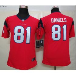 Cheap Owen Daniels Texans Youth Jersey #81 Red From China Game