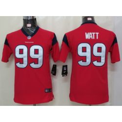 Cheap JJ Watt Texans Youth Jersey #99 Red From China Game