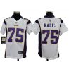 Cheap Matt Kalil Vikings Youth Jersey #75 White From China Game
