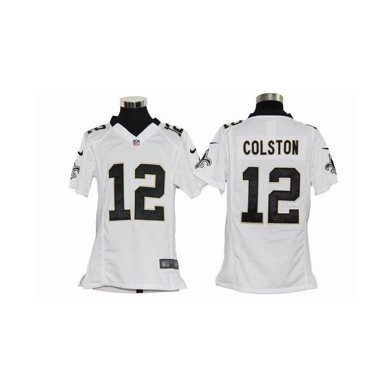 Cheap Marques Colston Saints Youth Jersey #12 White From China Game Cheap Marques Colston Saints Youth Jersey #12 White From China Game
