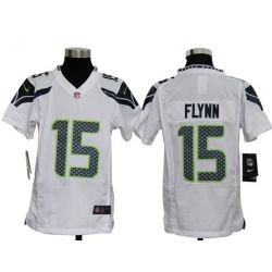 Cheap Matt Flynn Seahawks Youth Jersey #15 White From China Game