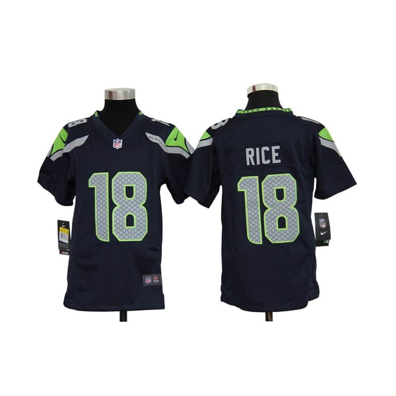 Cheap Sidney Rice Seahawks Youth Jersey #18 Blue From China Game