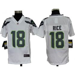 Cheap Sidney Rice Seahawks Youth Jersey #18 White From China Game