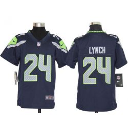 Cheap Marshawn Lynch Seahawks Youth Jersey #24 Blue From China Game