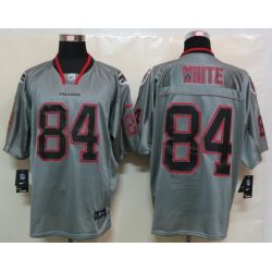 Cheap Roddy White Falcons Jersey #84 Grey From China Lights Out