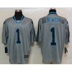 Cheap Cam Newton Panthers Jersey #1 Grey From China Lights Out