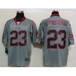 Cheap Arian Foster Texans Jersey #23 Grey From China Lights Out