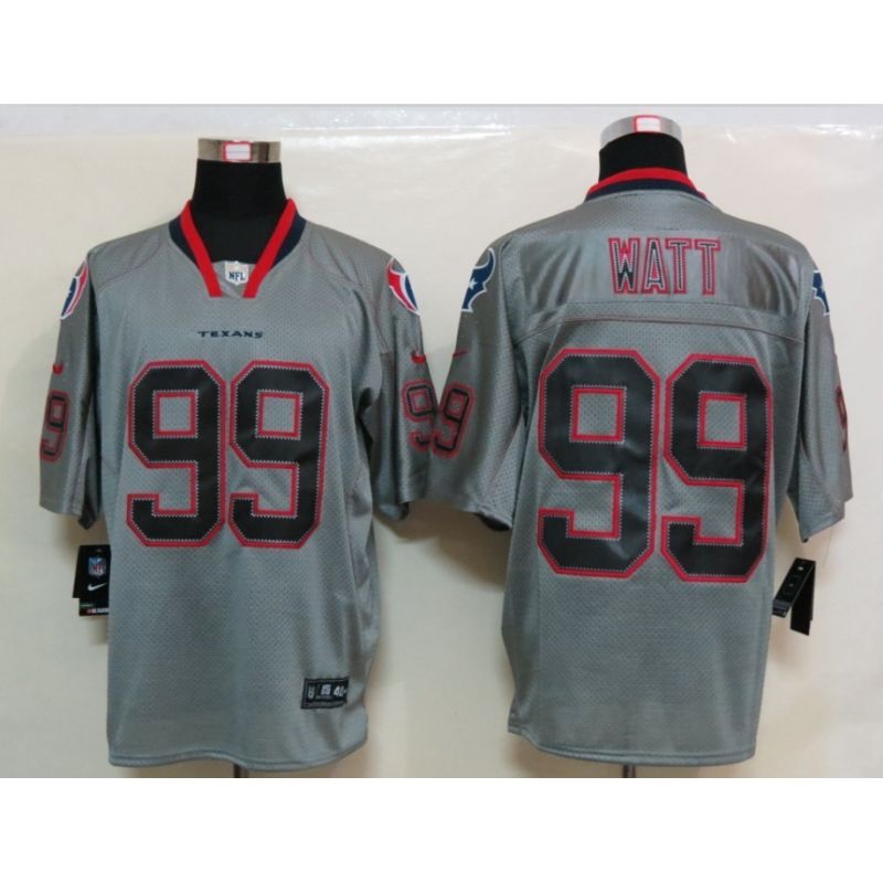 Cheap JJ Watt Texans Jersey #99 Grey From China Lights Out