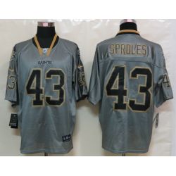 Cheap Darren Sproles Saints Jersey #43 Grey From China Lights Out