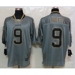 Cheap Drew Brees Saints Jersey #9 Grey From China Lights Out