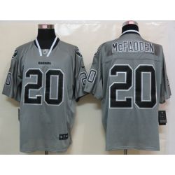 Cheap Darren McFadden Raiders Jersey #20 Grey From China Lights Out