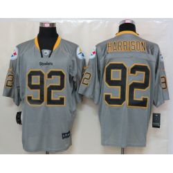 Cheap James Harrison Steelers Jersey #92 Grey From China Lights Out