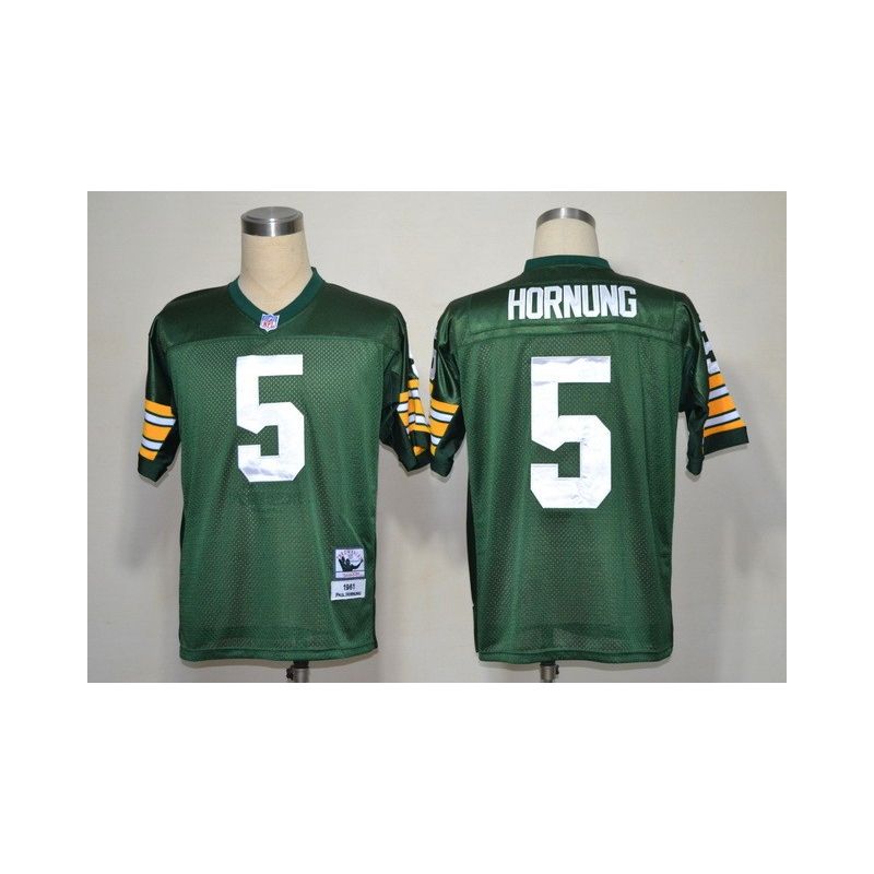 Cheap Paul Hornung Packers Jersey #5 Green From China Throwback