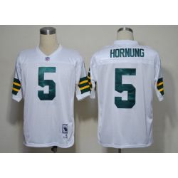 Cheap Paul Hornung Packers Jersey #5 White From China Throwback