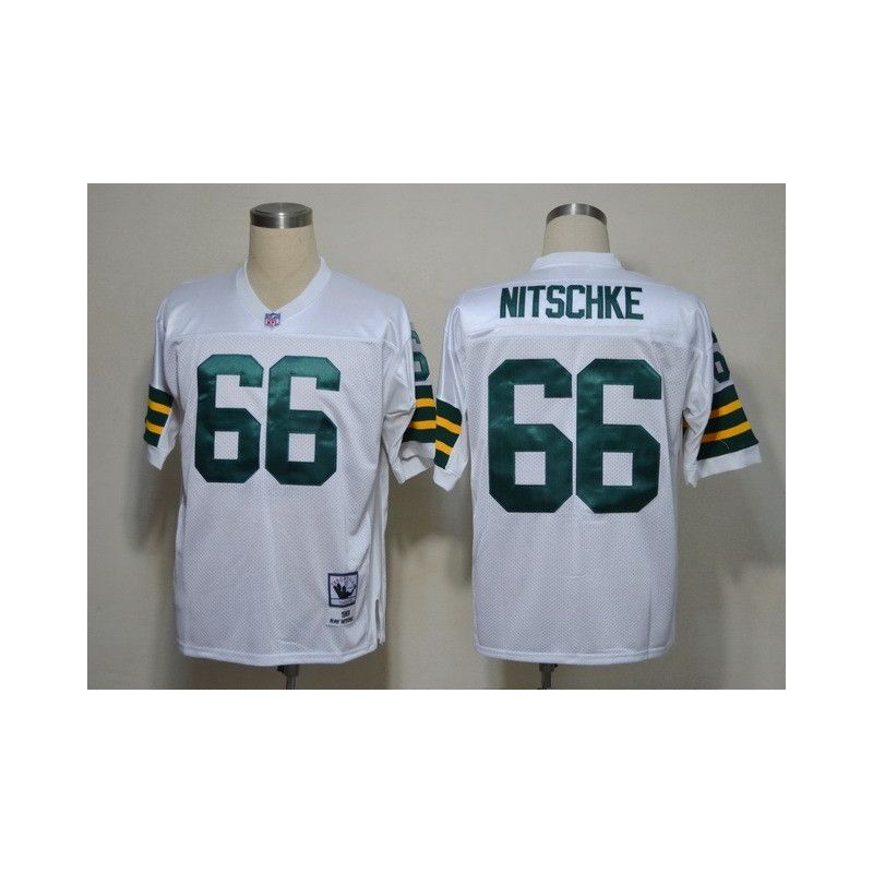 Cheap Ray Nitschke Packers Jersey #66 White From China Throwback