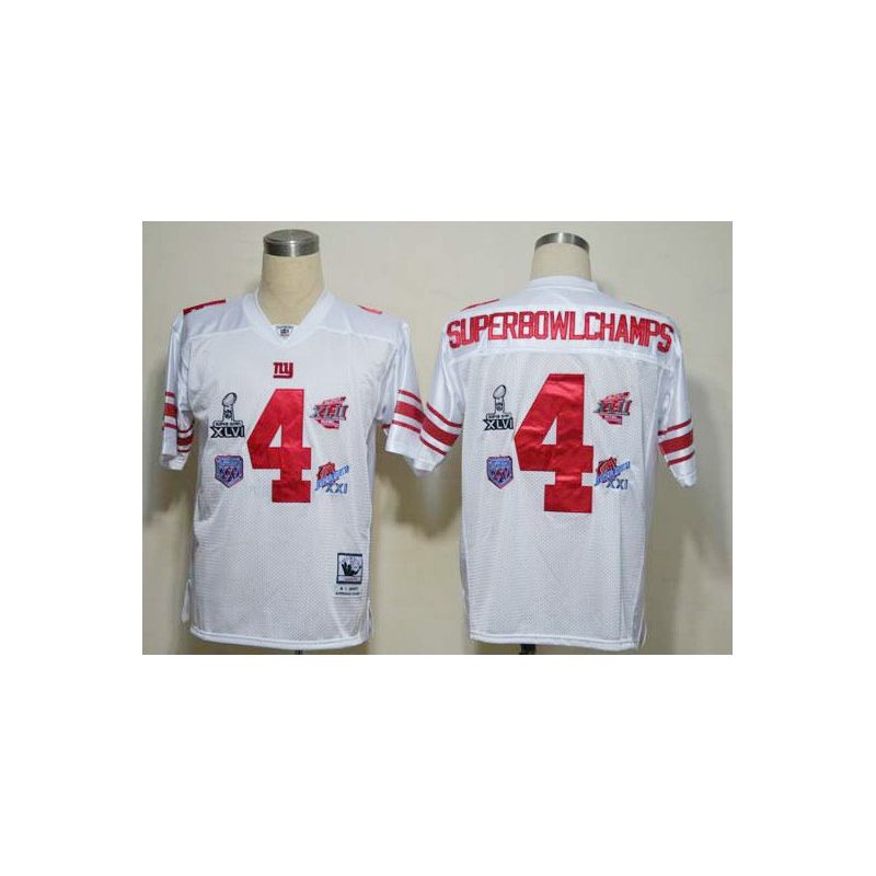 Cheap SuperBowl Champs Giants Jersey #4 White From China Throwback Cheap SuperBowl Champs Giants Jersey #4 White From China Throwback