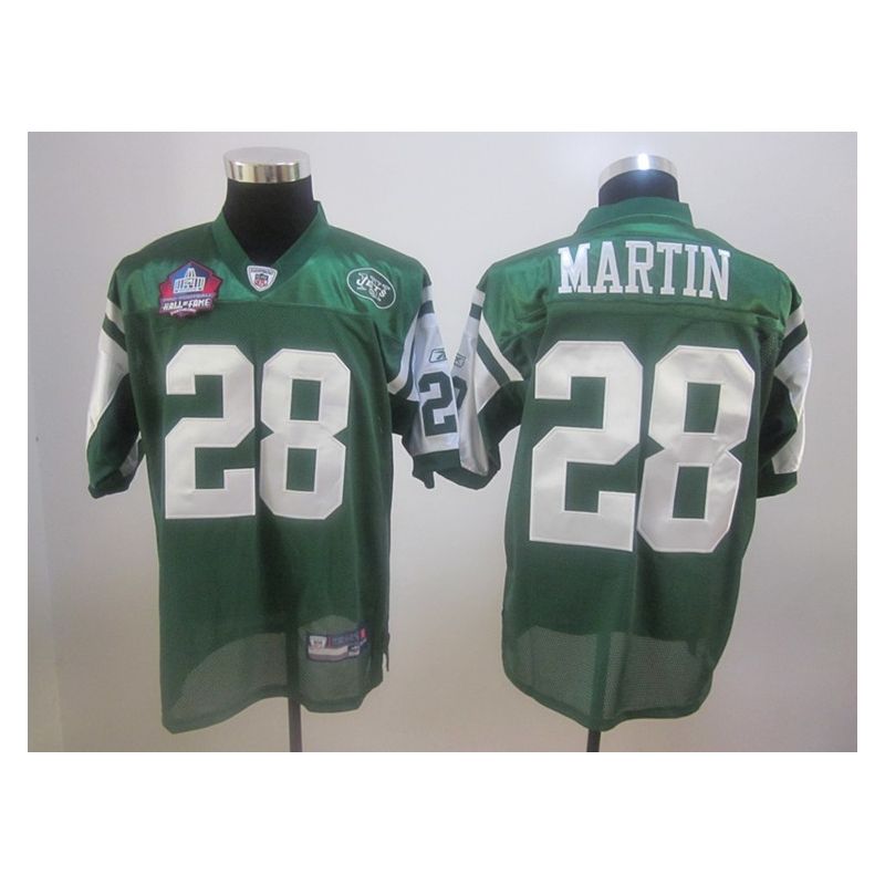 Cheap Curtis Martin Jets Jersey #28 Green From China Throwback