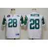 Cheap Curtis Martin Jets Jersey #28 White Hall of Fame From China Throwback