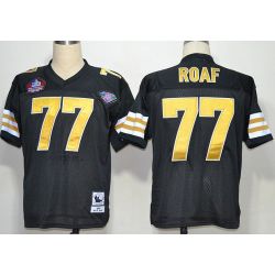 Cheap Willie Roaf Jets Jersey #77 Black Hall of Fame From China Throwback