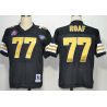 Cheap Willie Roaf Jets Jersey #77 Black Hall of Fame From China Throwback