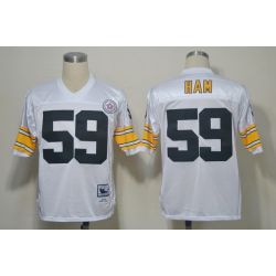 Cheap Jack Ham Steelers Jersey #59 White From China Throwback