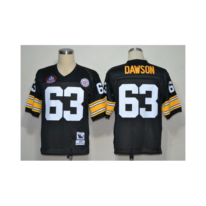 Cheap Dermontti Dawson Steelers Jersey #63 Black Hall of Fame Throwback Cheap Dermontti Dawson Steelers Jersey #63 Black Hall of Fame Throwback