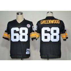 Cheap LC Greenwood Steelers Jersey #68 Black From China Throwback