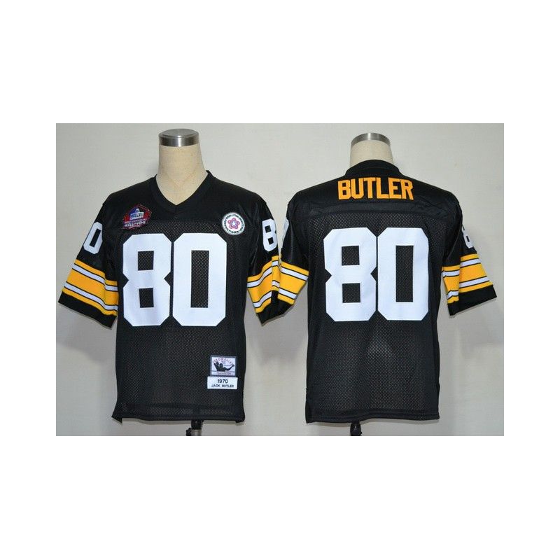 Cheap Jack Butler Steelers Jersey #80 Black Hall of Fame From China Throwback Cheap Jack Butler Steelers Jersey #80 Black Hall of Fame From China Throwback