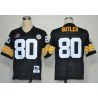 Cheap Jack Butler Steelers Jersey #80 Black Hall of Fame From China Throwback