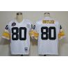 Cheap Jack Butler Steelers Jersey #80 White Hall of Fame From China Throwback