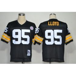 Cheap Greg Lloyd Steelers Jersey #95 Black From China Throwback
