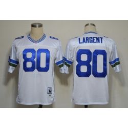 Cheap Steve Largent Seahawks Jersey #80 White From China Throwback